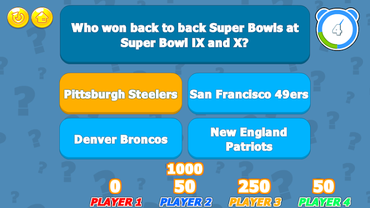 #3. Super Bowl Trivia Challenge (Android) By: LoadUpGames.com