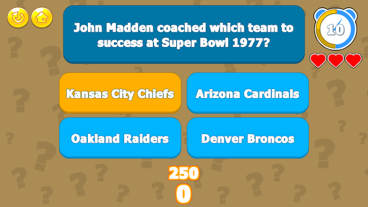 #6. Super Bowl Trivia Challenge (Android) By: LoadUpGames.com