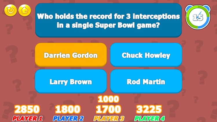 #8. Super Bowl Trivia Challenge (Android) By: LoadUpGames.com