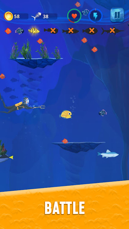 #6. Grow Fish.io : Fish Hunter (Android) By: Pelit Games66