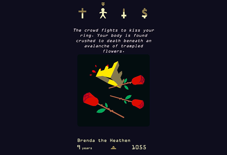 #6. Reigns: Her Majesty (Android) By: DevolverDigital