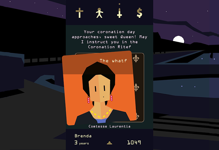 #9. Reigns: Her Majesty (Android) By: DevolverDigital