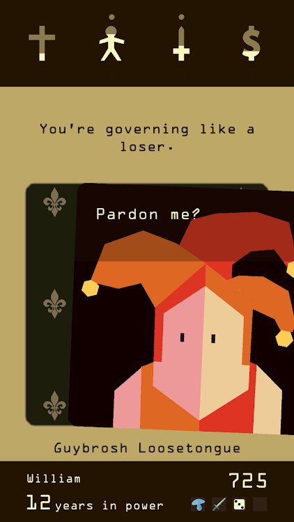 #2. Reigns (Android) By: DevolverDigital