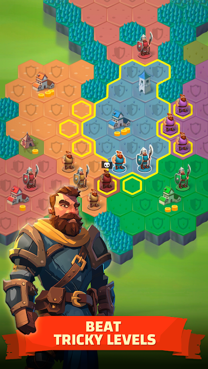 #3. Hexworld - Medieval Conquest (Android) By: Pixel Brew Games