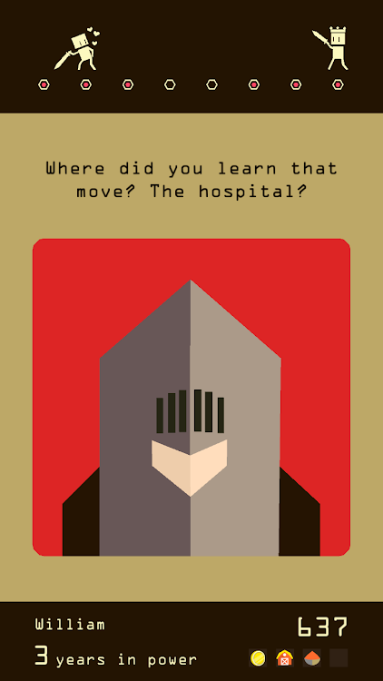 #5. Reigns (Android) By: DevolverDigital