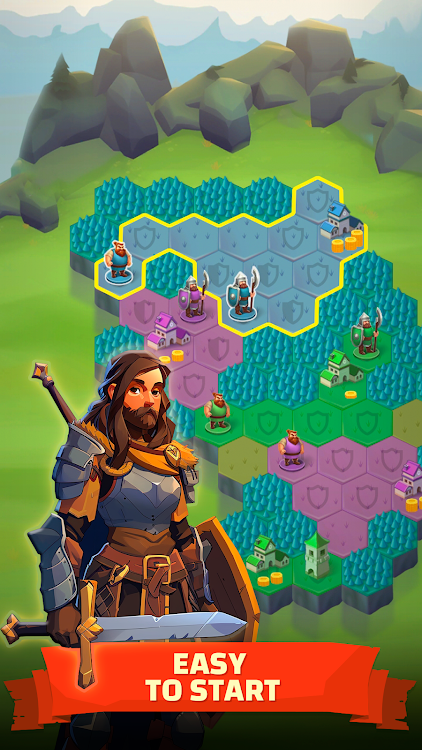 #4. Hexworld - Medieval Conquest (Android) By: Pixel Brew Games