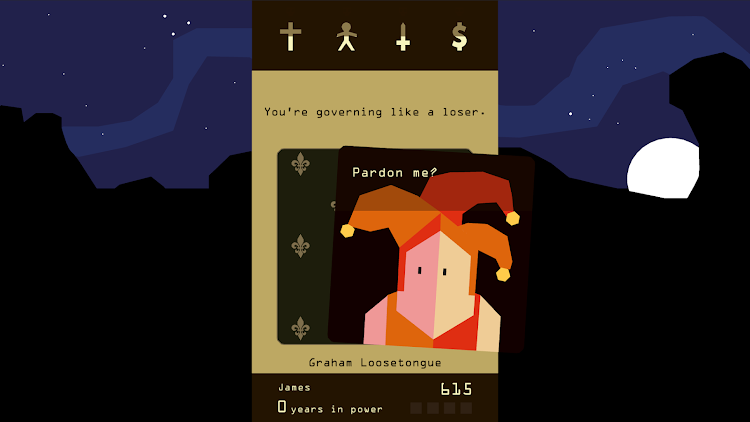 #7. Reigns (Android) By: DevolverDigital