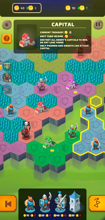 #6. Hexworld - Medieval Conquest (Android) By: Pixel Brew Games