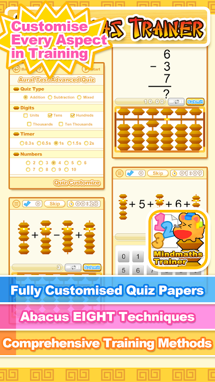 #2. Mind Maths Trainer (Android) By: Hamster Force Multimedia Ltd.