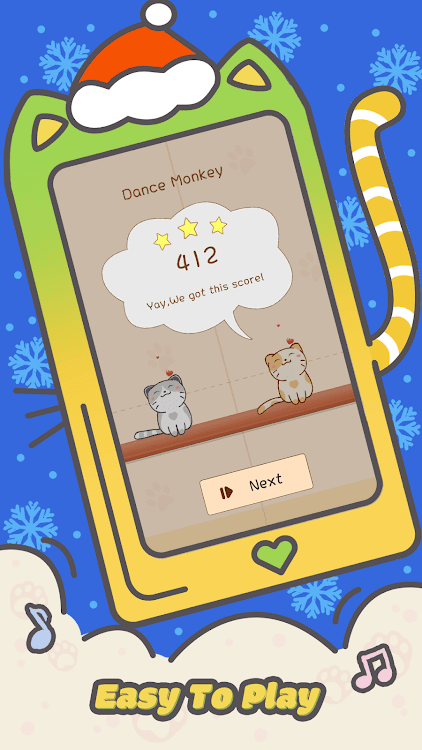 #5. Magic Rhythm Cat: Chorus Music (Android) By: Three Cookers Game