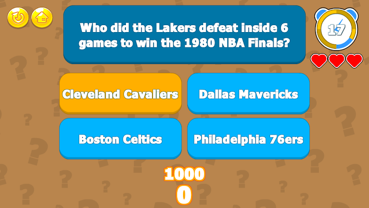 #9. The NBA Trivia Challenge (Android) By: LoadUpGames.com