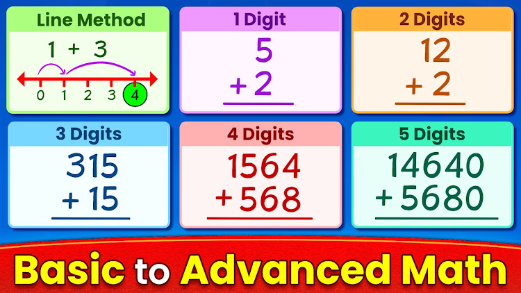 #2. Math Games: Math for Kids (Android) By: RV AppStudios