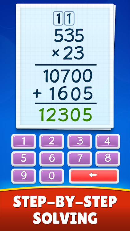 #5. Math Games: Math for Kids (Android) By: RV AppStudios