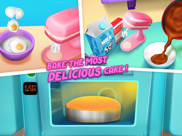 #4. Cake Baking Games : Bakery 3D (Android) By: Taprix