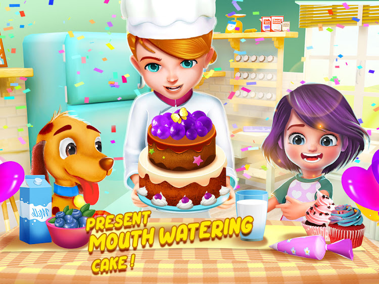 #6. Cake Baking Games : Bakery 3D (Android) By: Taprix