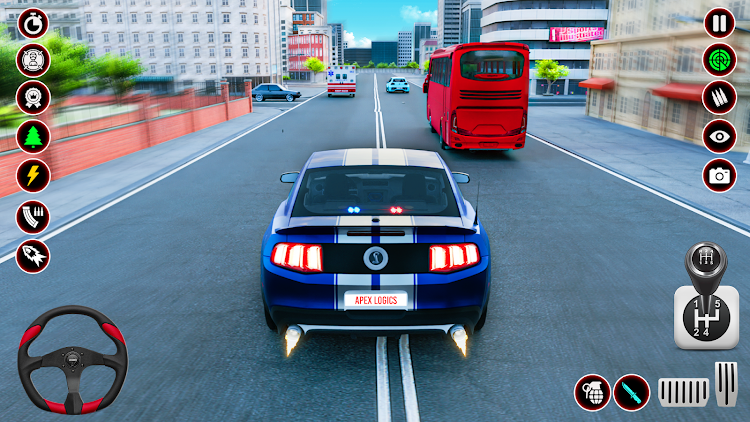 #8. Dubai Police Car Games 3d (Android) By: Apex Fun Games