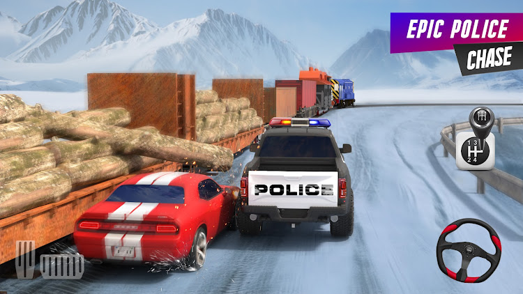 #9. Dubai Police Car Games 3d (Android) By: Apex Fun Games