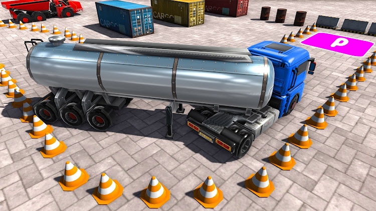 #4. Truck Parking Truck Games 3D (Android) By: Game Barrels