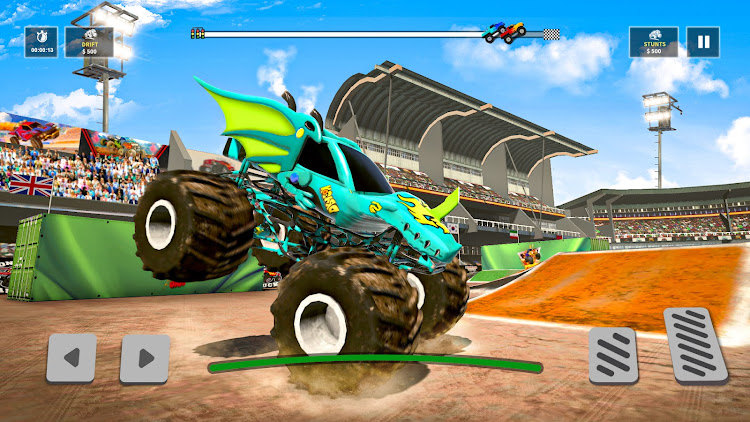 #5. Monster Truck Games - MTD (Android) By: Connect Game Studios - Car Racing Games