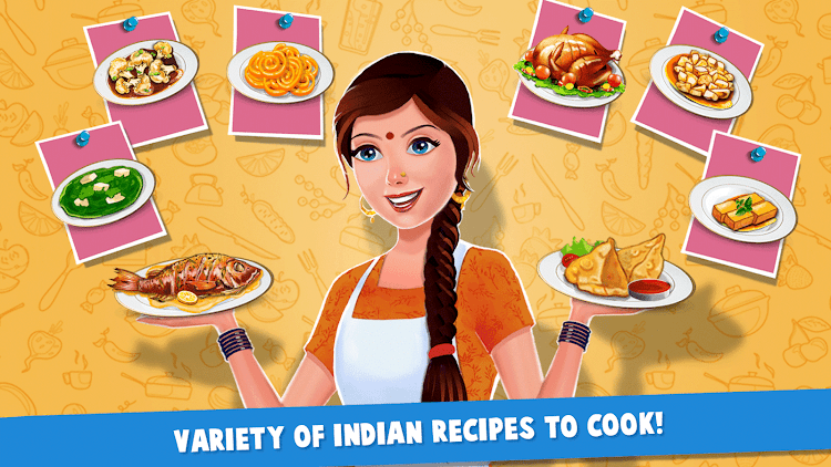 #3. Indian Kitchen Cooking Games (Android) By: Mobile Games Hive