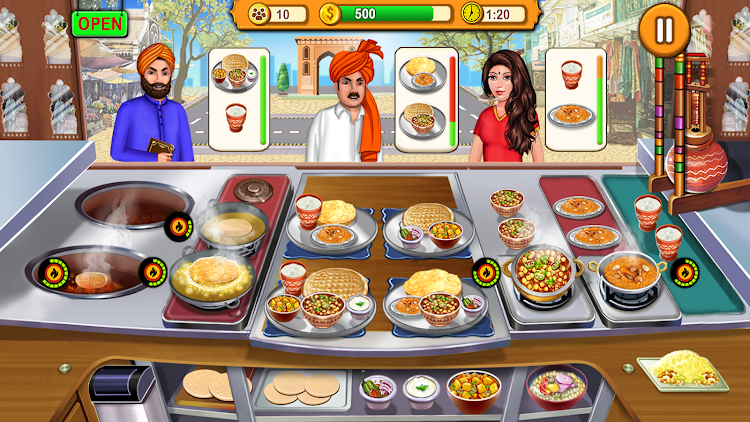 #4. Indian Kitchen Cooking Games (Android) By: Mobile Games Hive