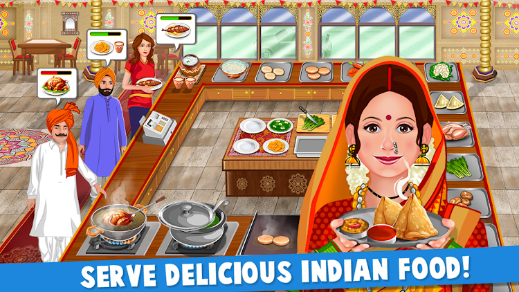 #8. Indian Kitchen Cooking Games (Android) By: Mobile Games Hive