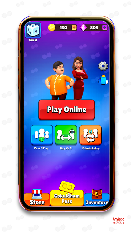 #2. LUDO 3D | TMKOC Game (Android) By: TMKOCPlay (Neela Mediatech Pvt Ltd)