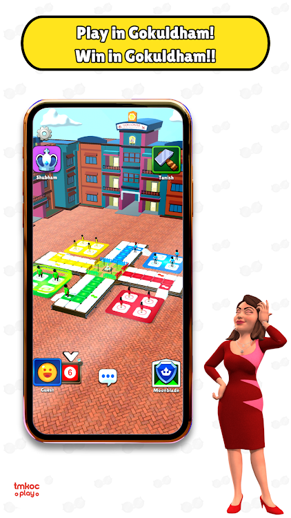 #8. LUDO 3D | TMKOC Game (Android) By: TMKOCPlay (Neela Mediatech Pvt Ltd)