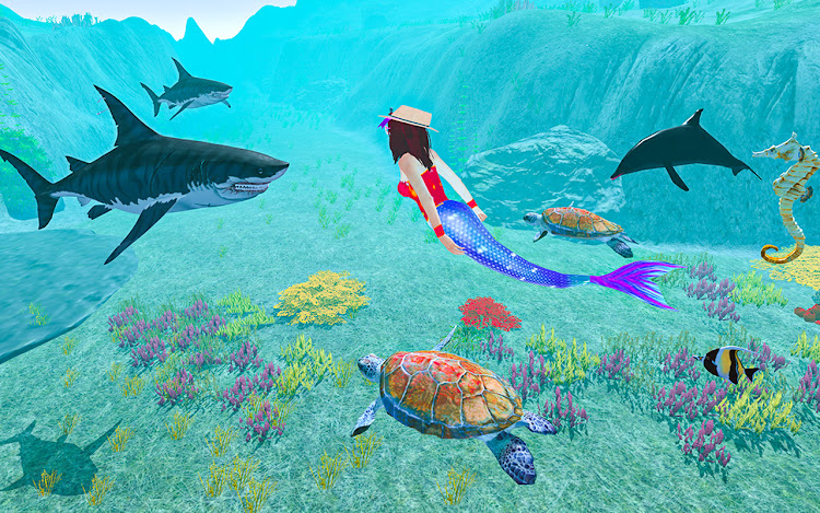 #3. Underwater Turtle Sea Mermaid (Android) By: 360 Revenge