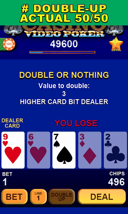 #5. Casino Video Poker (Android) By: nvgamepad