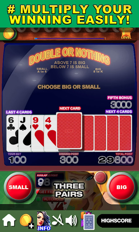 #6. Casino Video Poker (Android) By: nvgamepad