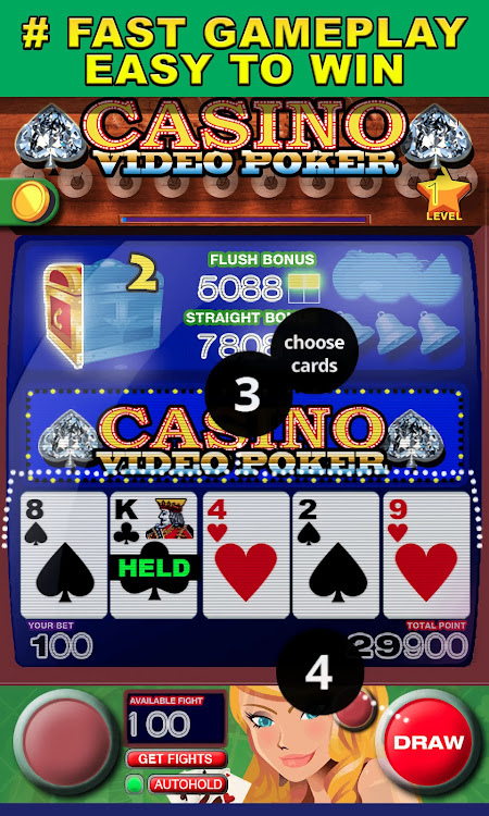 #9. Casino Video Poker (Android) By: nvgamepad