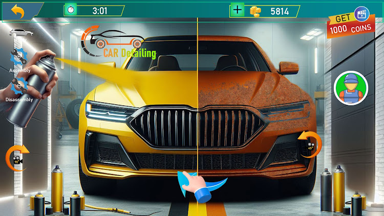 #7. Car Detailing : Car Makeover (Android) By: Tecgene