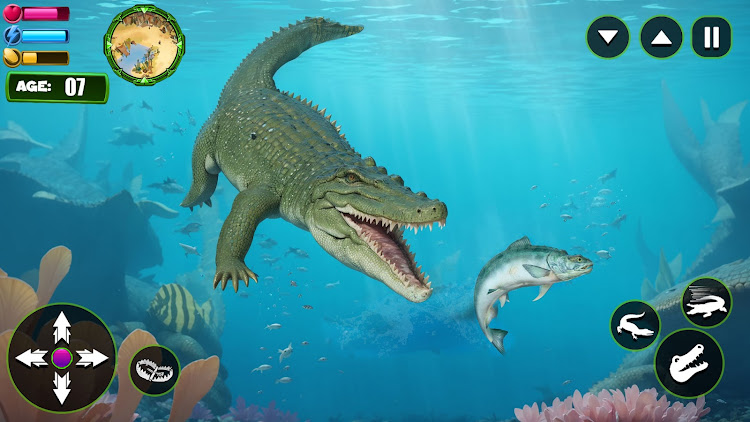 #3. Angry Alligator Attack Sim 3D (Android) By: Max Games Production