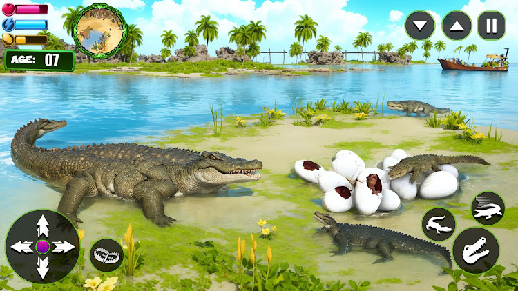 #4. Angry Alligator Attack Sim 3D (Android) By: Max Games Production