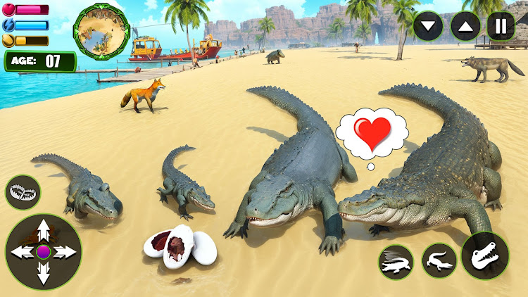 #5. Angry Alligator Attack Sim 3D (Android) By: Max Games Production