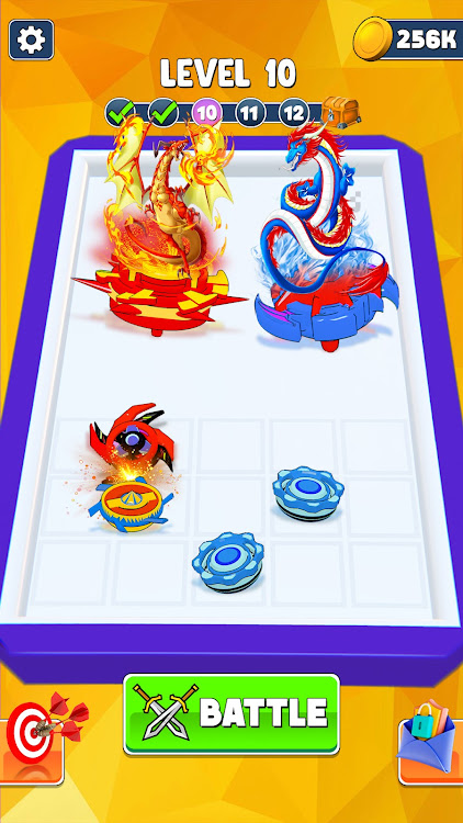 #2. Merge & Battle Spinner Game (Android) By: Dodgers Squad