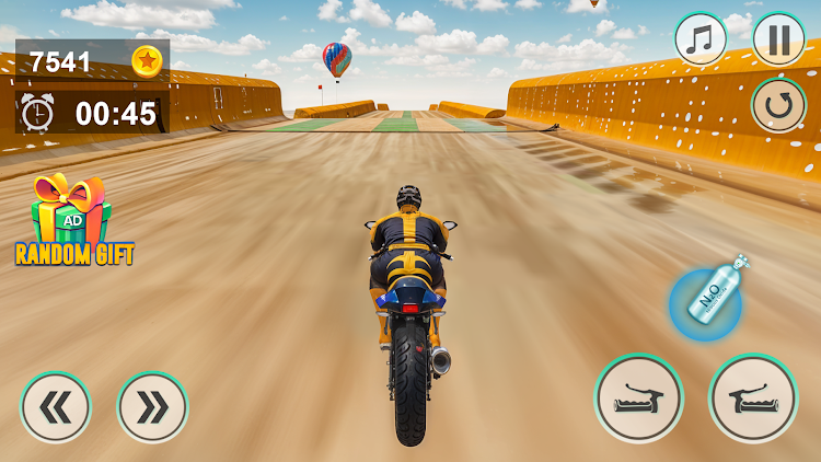 #3. Mega Ramp Stunt - Bike Games (Android) By: GameFit