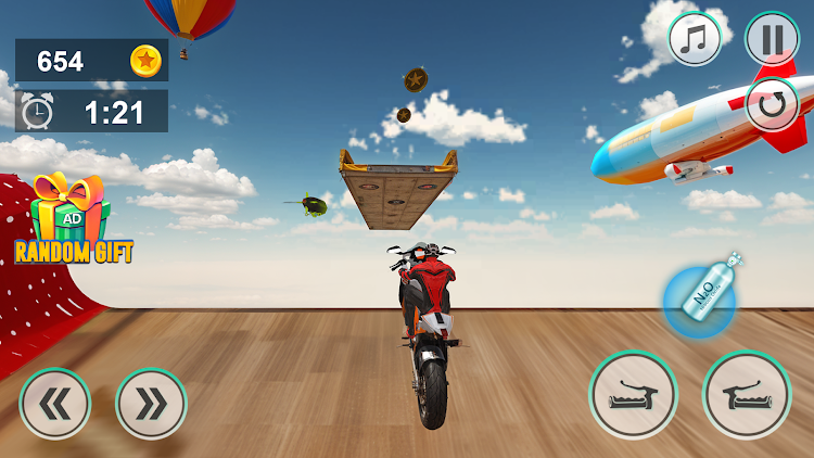 #4. Mega Ramp Stunt - Bike Games (Android) By: GameFit