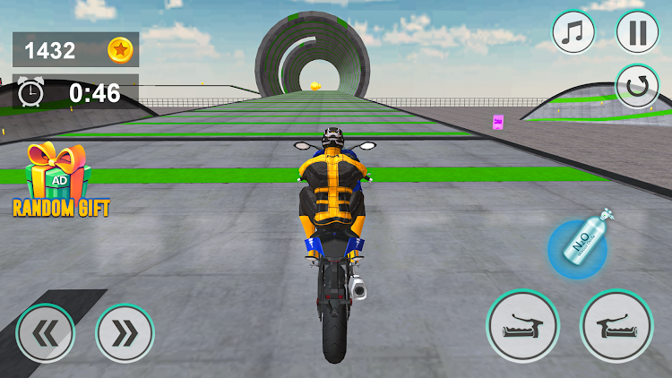 #6. Mega Ramp Stunt - Bike Games (Android) By: GameFit