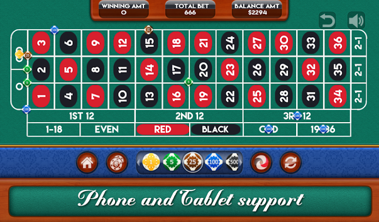 #2. Roulette (Android) By: DroidVeda LLP