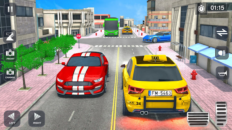 #5. Real Taxi Parking Games 3D (Android) By: Contra 3D Games