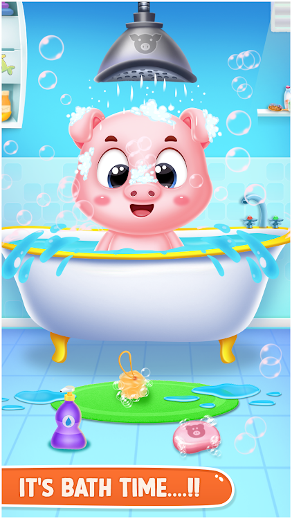 #2. pinky pig daycare salon games (Android) By: Pinky Pig Game