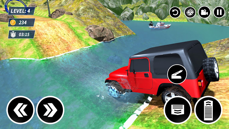 #2. Offroad Car Driving Jeep Games (Android) By: Golden Guns Studio