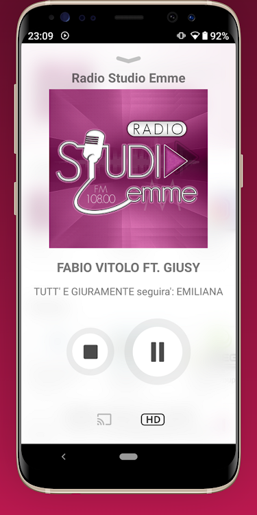 #3. Radio Studio Emme (Android) By: Fluidstream