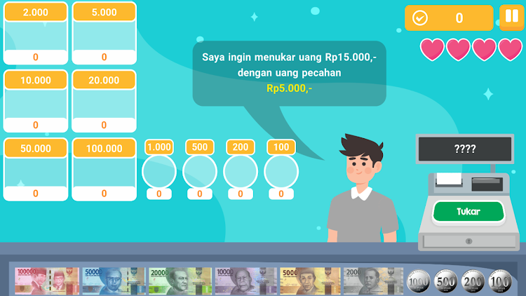 #3. Belajar Tukar Uang Rupiah (Android) By: Qreatif