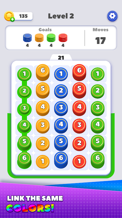 #6. Stack Coins (Android) By: Higgs Studio