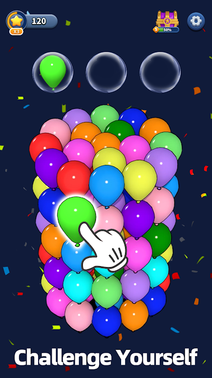 #4. Balloon Triple Match: Match 3D (Android) By: Higgs Studio