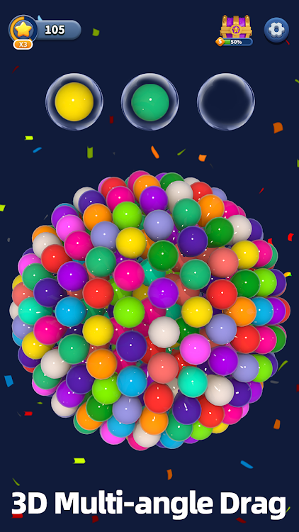 #7. Balloon Triple Match: Match 3D (Android) By: Higgs Studio