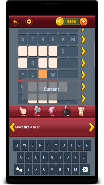 #3. Crossle: Crossword Puzzle Mix (Android) By: PocketStar